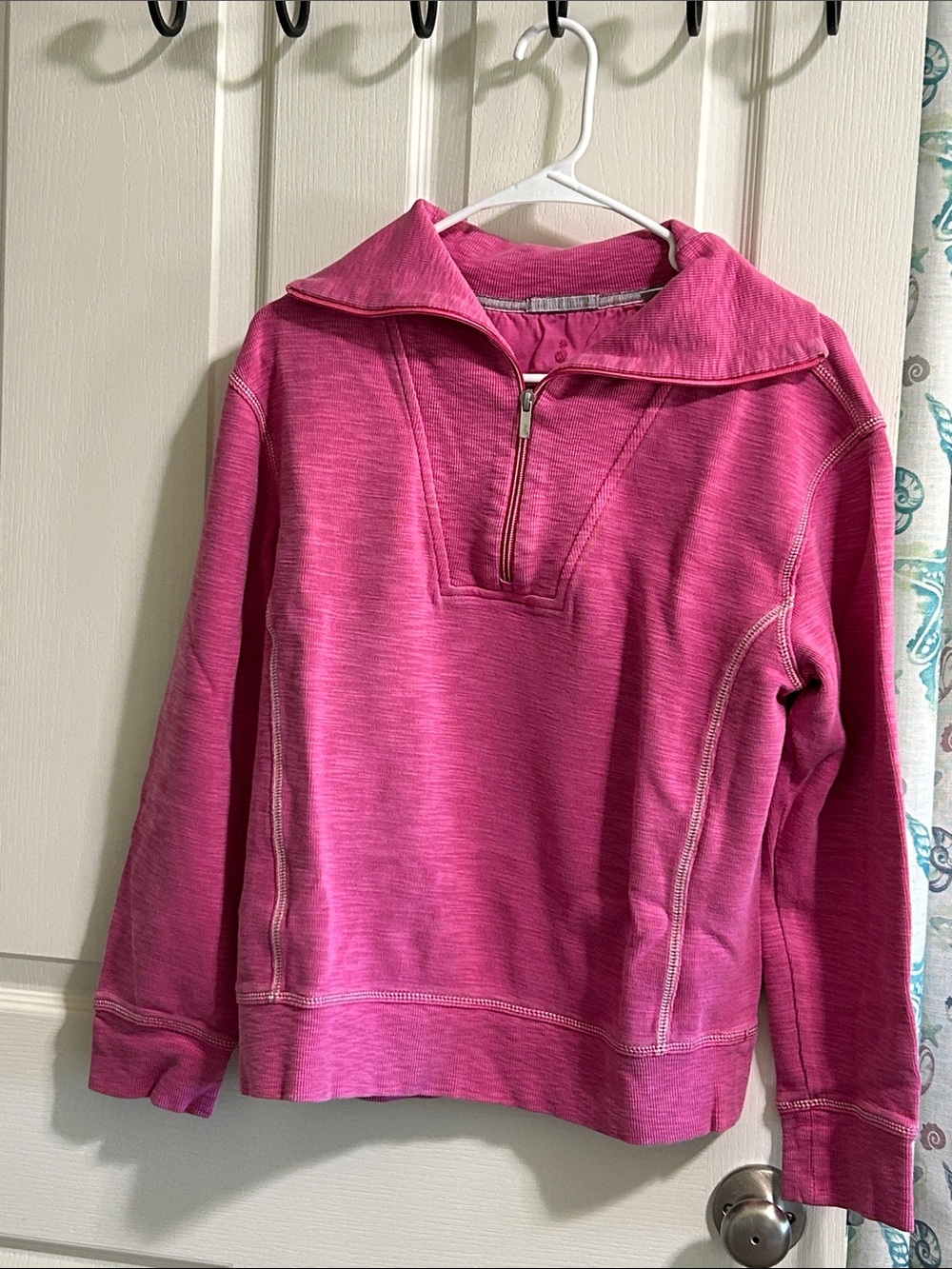 Tommy Bahama Hot Pink Quarter-Zip Pullover